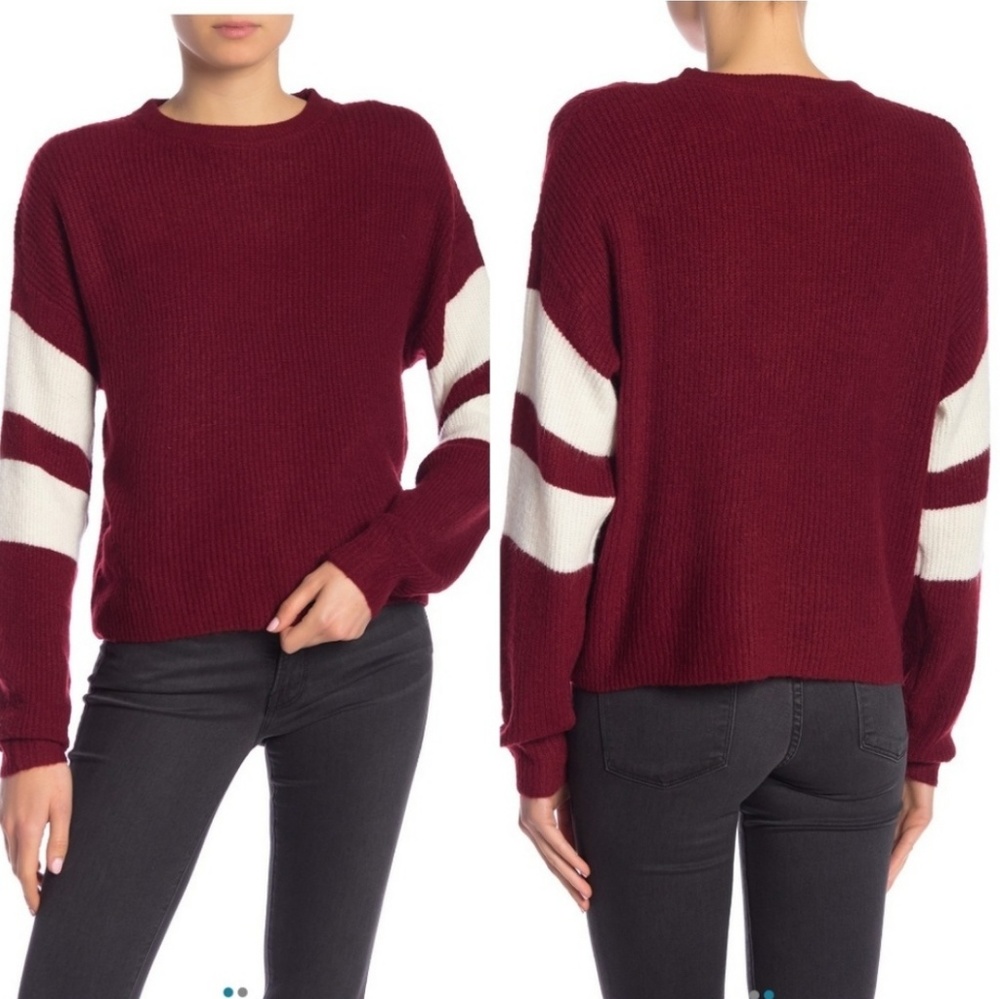 John + Jenn Burgundy Sweater